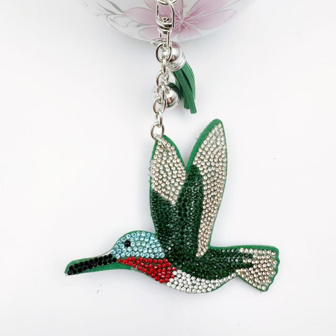 Rhinestones hummingbird style soft bag charms key charm phone charms hummingbird style