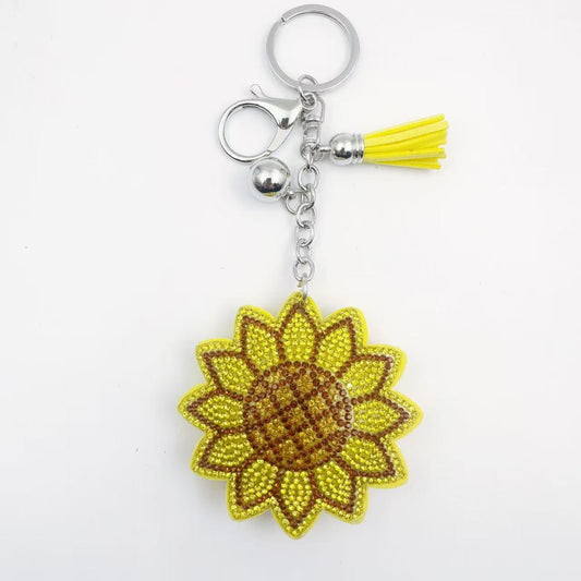 Sunflower bag charms key charms and phone charms accessories