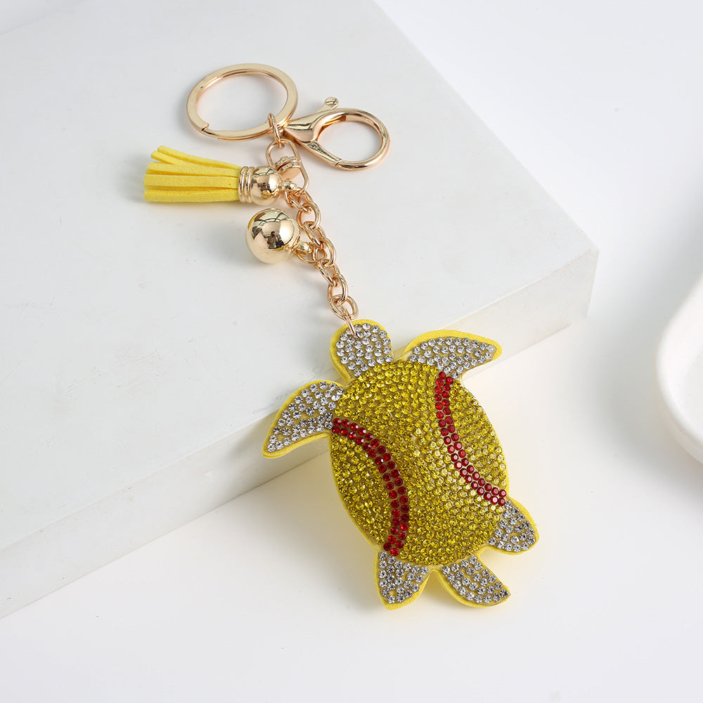 Sports turtle charms for bum bag purses and key or phone