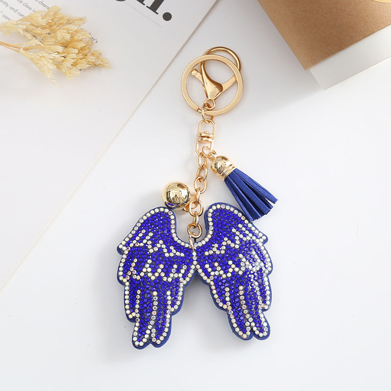Angel wings soft charms rhinestones bag accessories