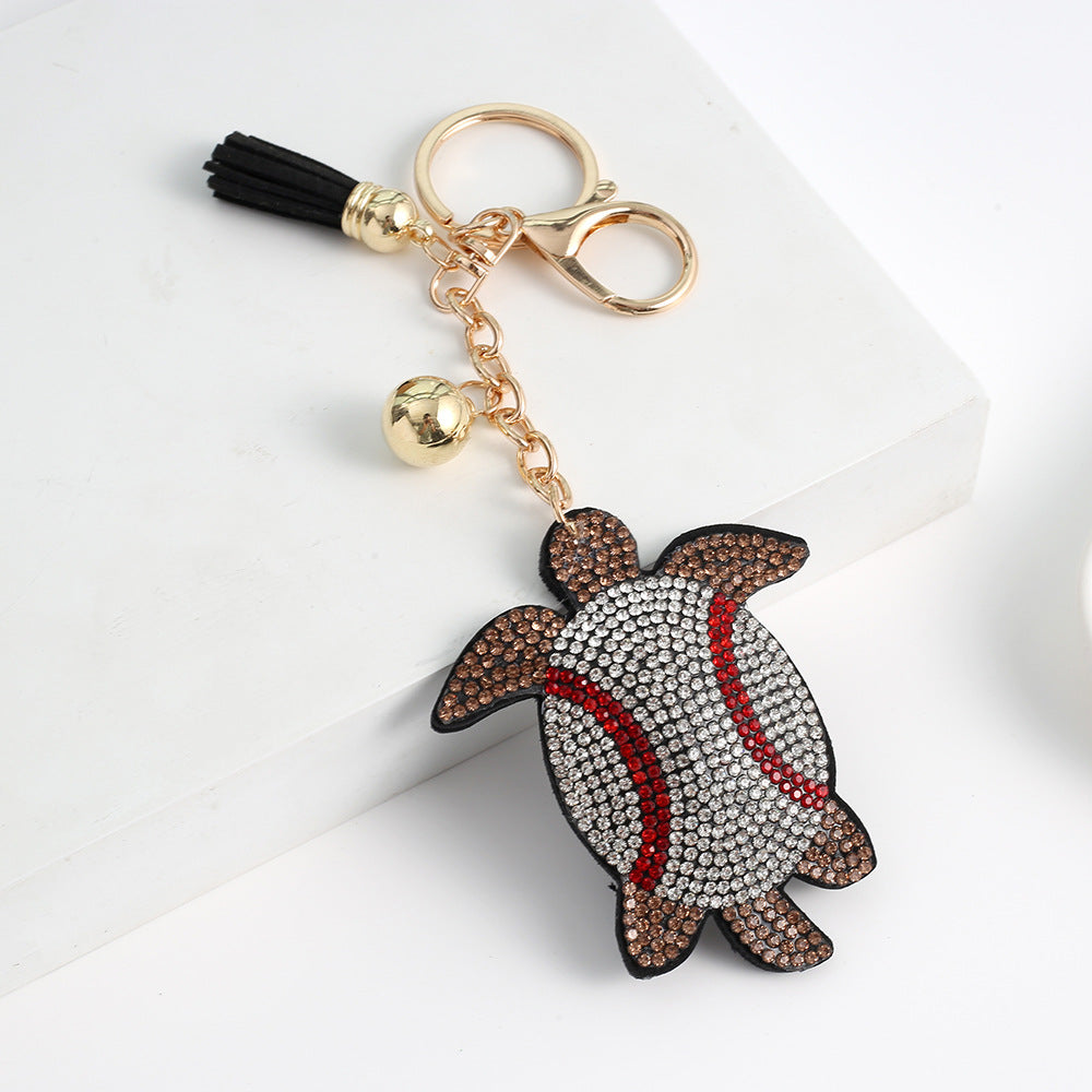 Sports turtle charms for bum bag purses and key or phone