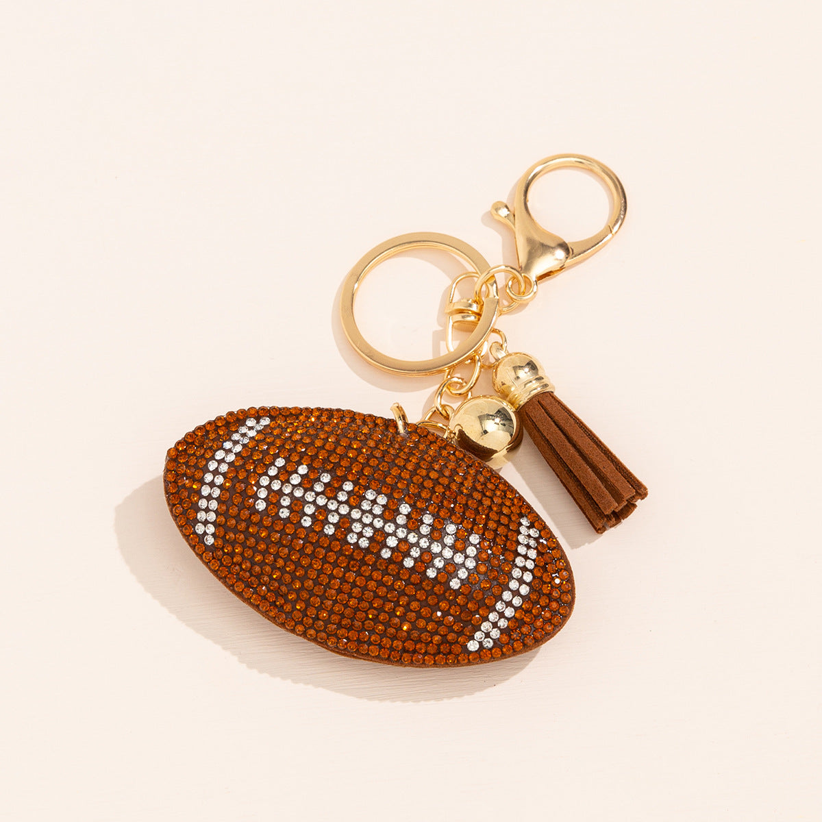 Football soft rhinestones phone charms  bag charms and purse charms