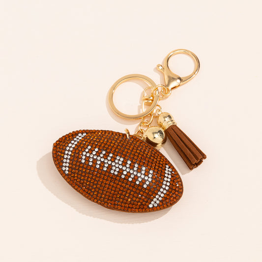 Football soft rhinestones phone charms  bag charms and purse charms