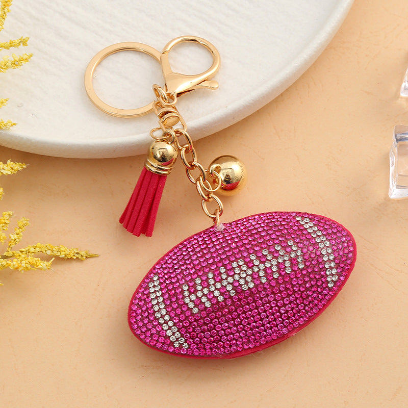 Football soft rhinestones phone charms  bag charms and purse charms