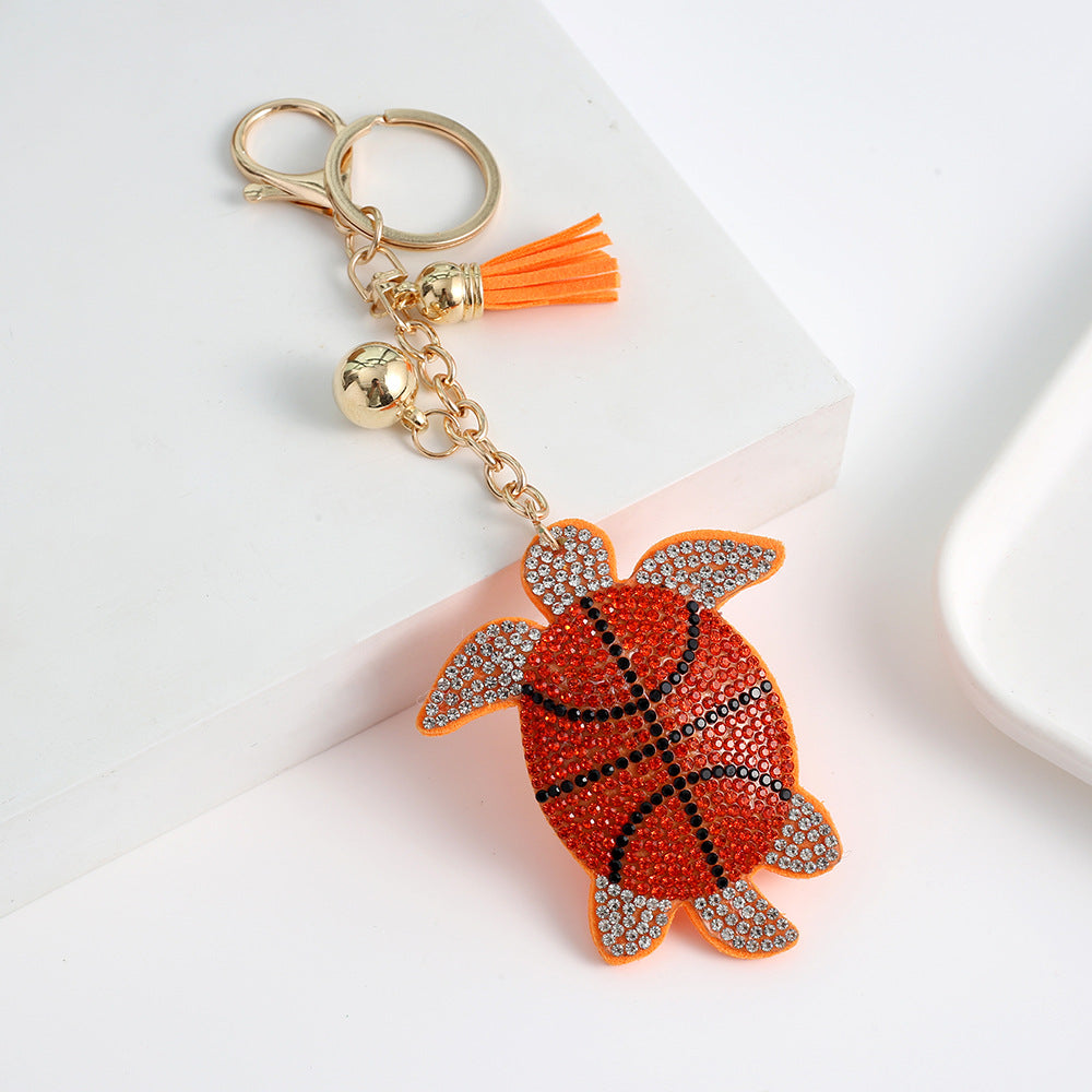 Sports turtle charms for bum bag purses and key or phone