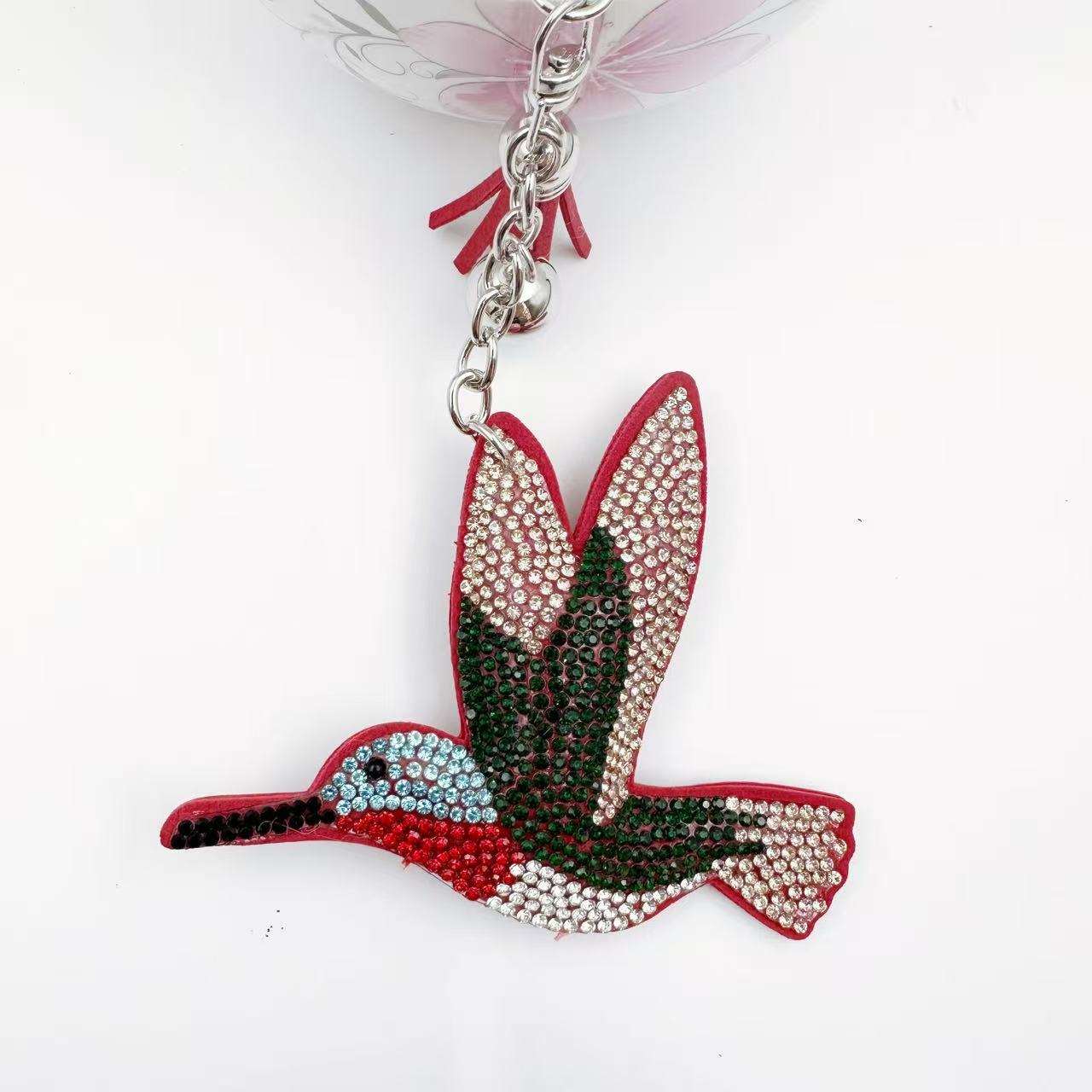 Rhinestones hummingbird style soft bag charms key charm phone charms hummingbird style