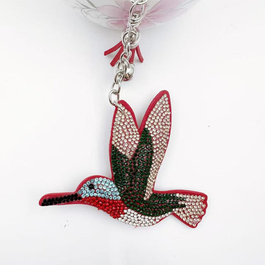 Rhinestones hummingbird style soft bag charms key charm phone charms hummingbird style